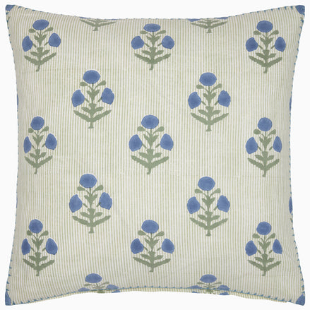 Lucy Azure Decorative Pillow by John Robshaw