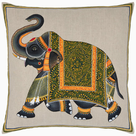 Spring Elephant Decorative Pillow by John Robshaw