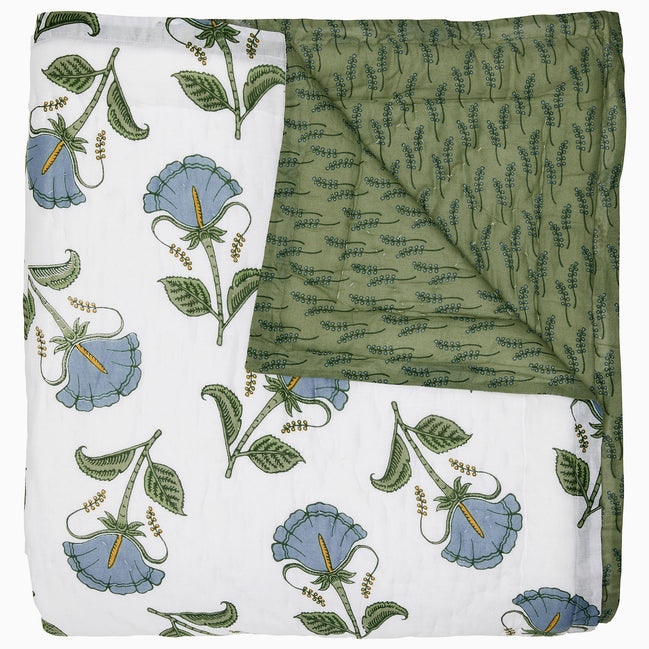 Farah Light Indigo Quilt