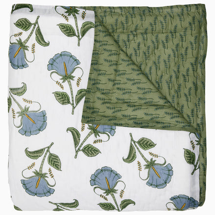 Farah Light Indigo Quilt by John Robshaw