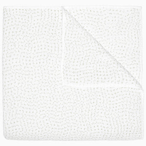 Organic Hand Stitched Sage Quilt by John Robshaw