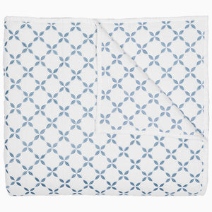 Layla Light Indigo Quilt by John Robshaw