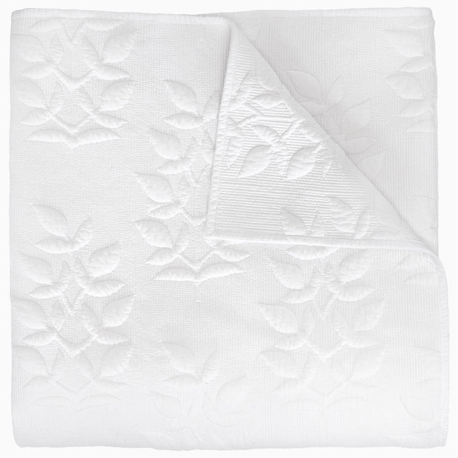 Manya White Organic Quilt by John Robshaw