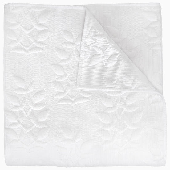 Manya White Organic Quilt by John Robshaw