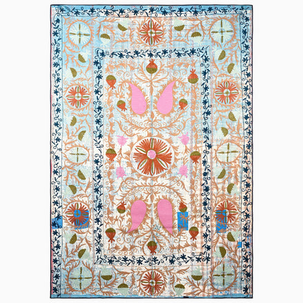 Quiet Harbor Ralli Blanket by John Robshaw