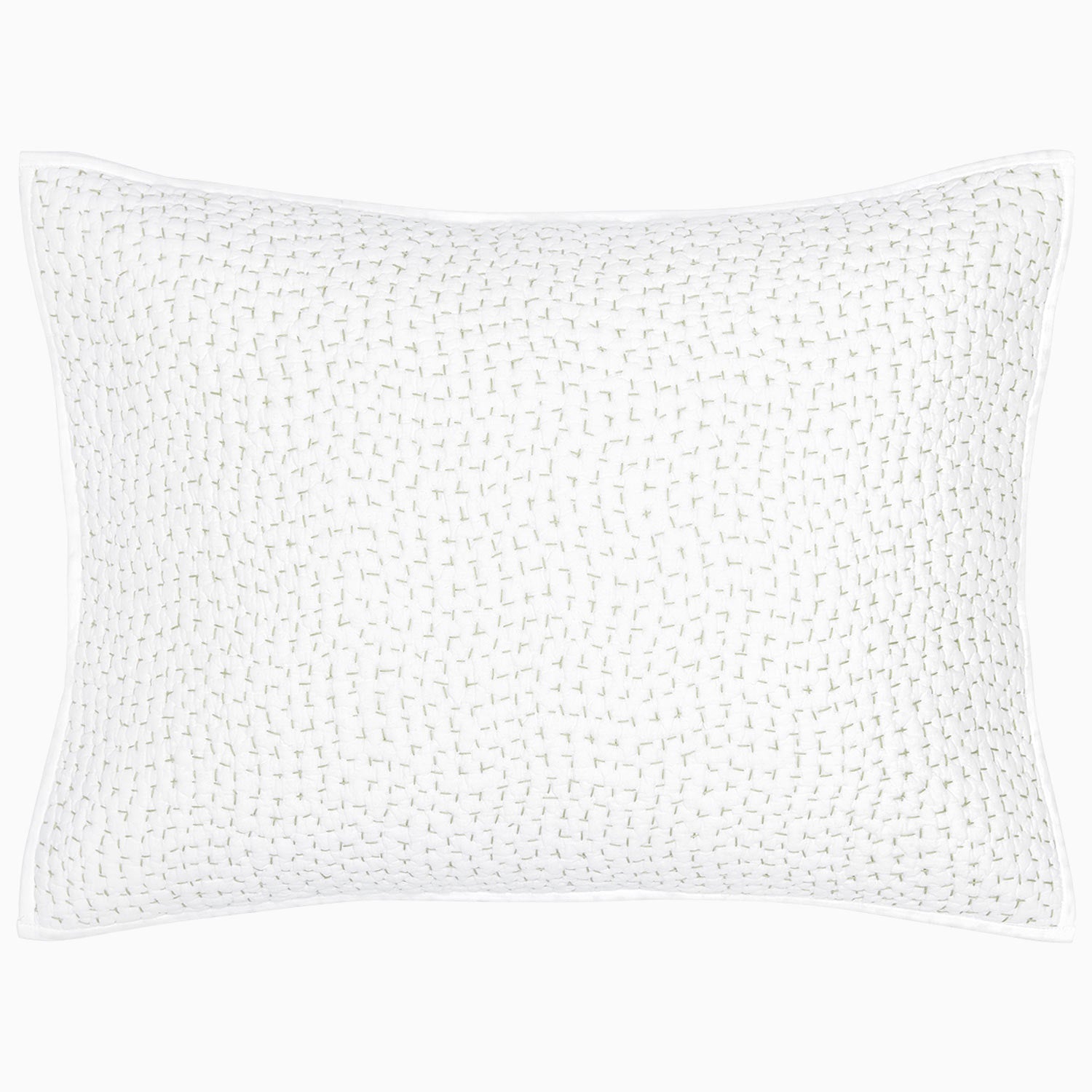 Organic Hand Stitched Sage Sham by John Robshaw
