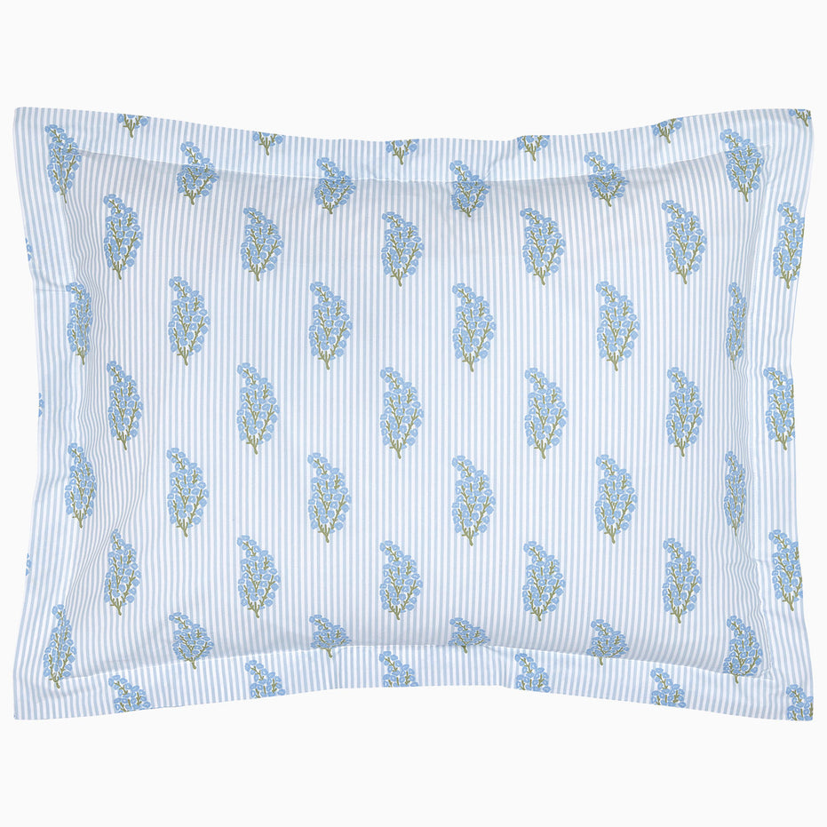 Nirvi Light Indigo Organic Sham by John Robshaw