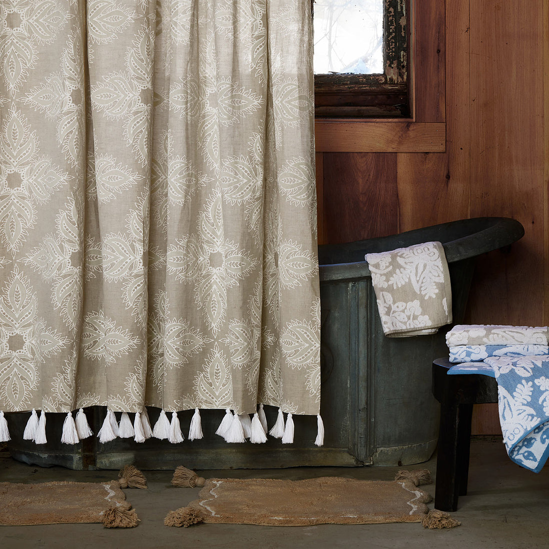 Dasati Sand Shower Curtain by John Robshaw