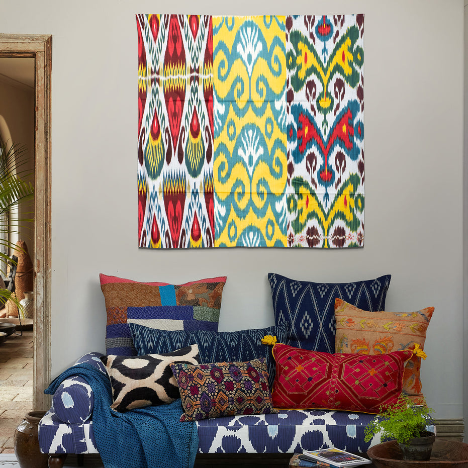 Tashkent Traffic Medium Ikat Tapestry