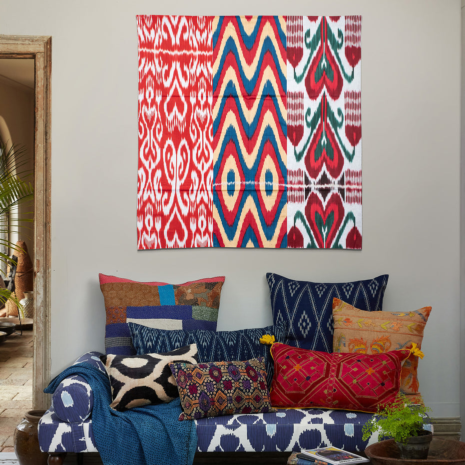 Tashkent Zig Zag Medium Ikat Tapestry