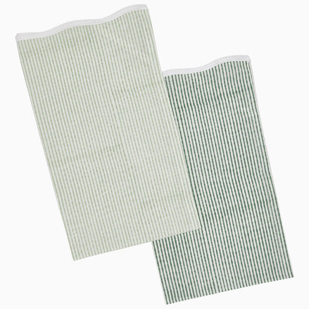 Nandi Light Sage & Dark Sage Tea Towels by John Robshaw