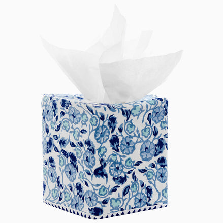 Ipsita Indigo Tissue Box Cover by John Robshaw