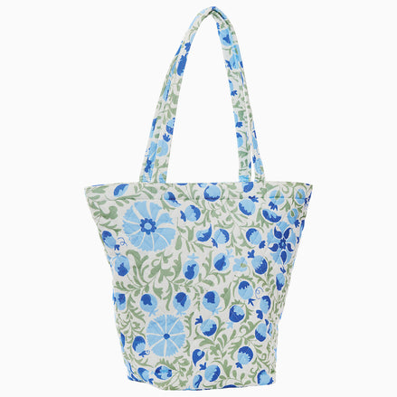 Aadav Sage Quilted Tote Bag by John Robshaw