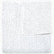 A white Organic Hand Stitched Light Indigo Quilt with blue dots on it, made with hand stitching and cotton voile, by John Robshaw.