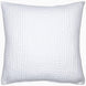 A Vivada White Woven Quilt by John Robshaw on a white background, featuring hand stitching.