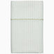 A Cinde Sage Organic Sheet Set made from 100% cotton percale, featuring a white and gold chevron pattern, by John Robshaw.