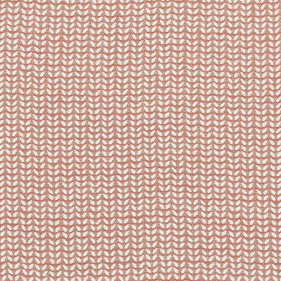 A pink and white zigzag pattern on a John Robshaw Aleppo Primrose Performance Fabric.