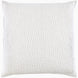 A white pillow with an Organic Hand Stitched Sand Quilt cover embellished with hand stitched beads by John Robshaw.
