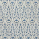 A Marmar Azure Performance Fabric by John Robshaw, blue and white patterned fabric.