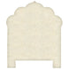 A beige Custom Bihar Headboard with an ornate design, handmade and available for white glove delivery or shipping by John Robshaw.