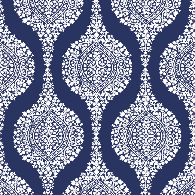 Upeta Indigo Wallpaper