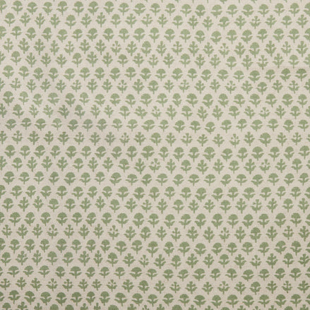 A John Robshaw Bindi Sage fabric with a floral pattern is available for purchase.