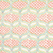 A pink and blue floral pattern on a white background, created using Hasati Lotus Fabric by skilled artisans from John Robshaw.