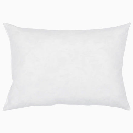 A hypo-allergenic John Robshaw white pillow.