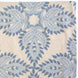 A blue and white Dasati Duvet Set with a floral design made of cotton.