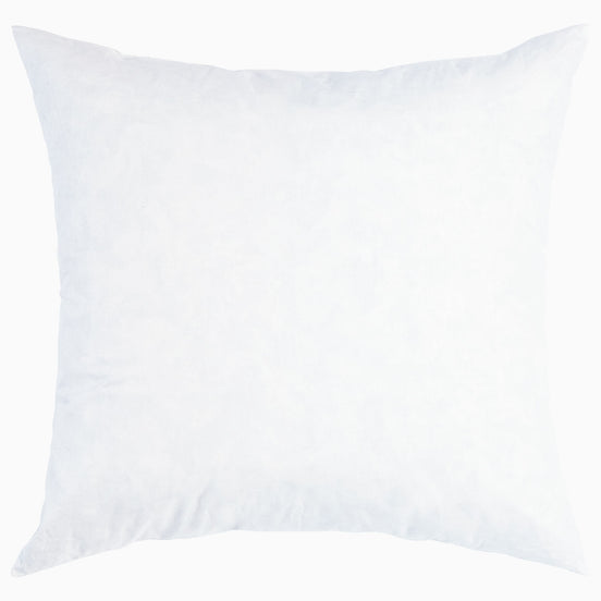 A hypo-allergenic John Robshaw insert for 22 x 22 pillow on a white background.