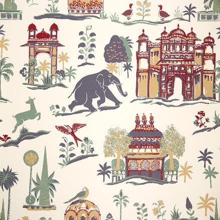 Lasan Teak Wallpaper by John Robshaw