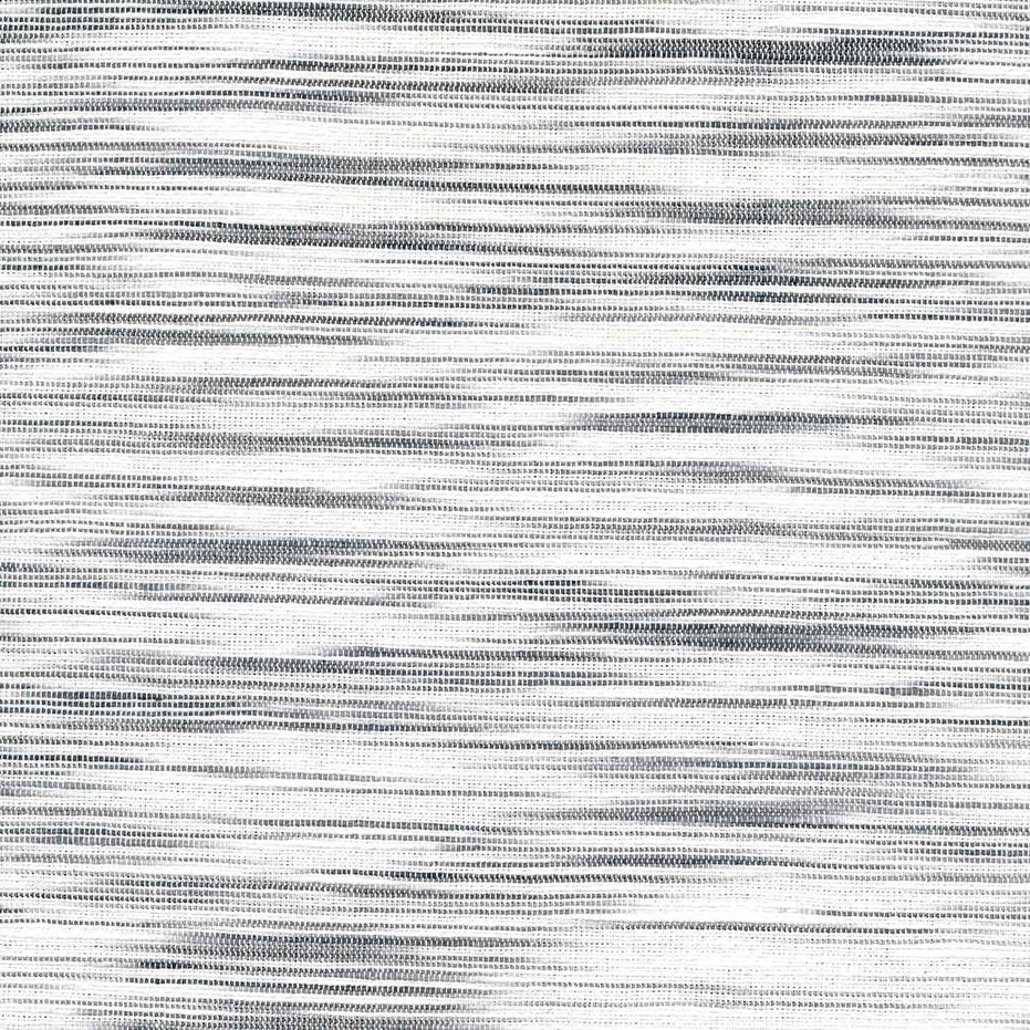 An image of a handspun Suratta Gray Fabric with white and gray stripes by John Robshaw.